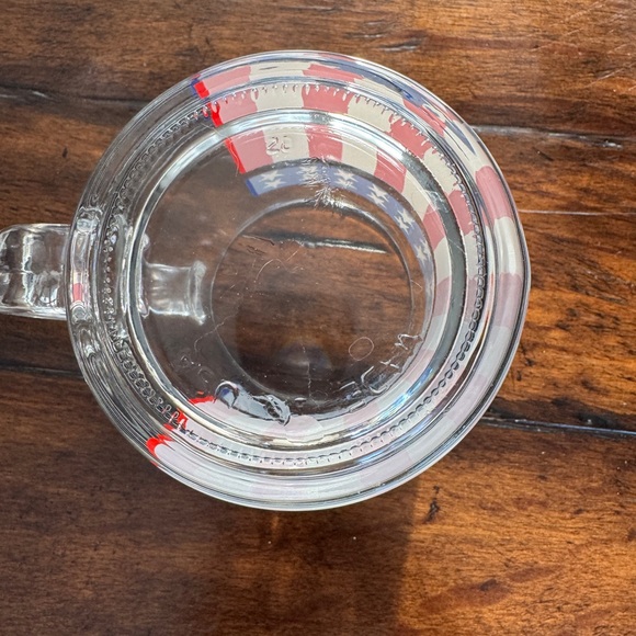 Patriotic Stars and Stripes Glass Mug - Picture 5 of 6